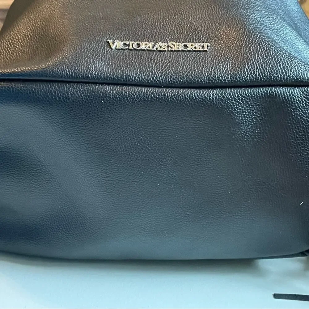 Victoria's Secret Black Fringe Backpack Knapsack Like New